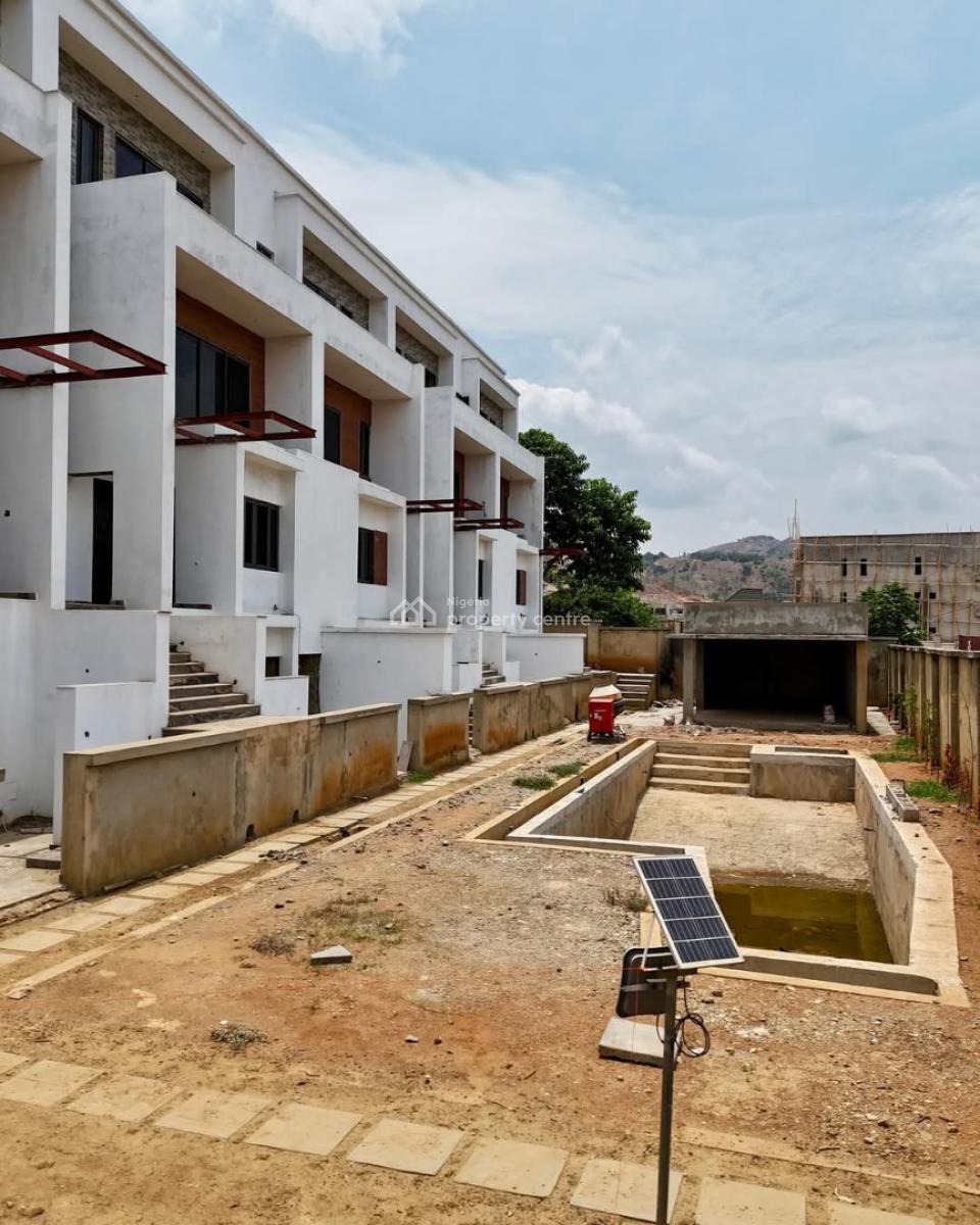 Advanced 4 Bedroom Terrace Duplex Carcass with Bq and Basement, Katampe Extension, Katampe, Abuja, Terraced Duplex for Sale