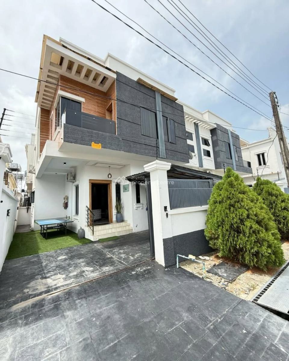 Furnished 4 Bedroom Semi Detached Duplex with Bq & Gen, Chevron, Lekki, Lagos, Semi-detached Duplex for Rent