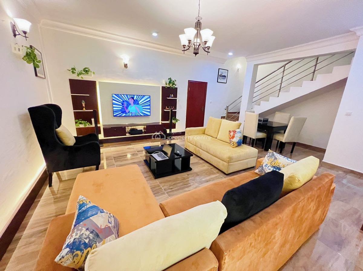 Beautiful Furnished 3 Bedrooms Terraced Duplex, Along Chevron Drive, Lekki, Lagos, Terraced Duplex for Rent