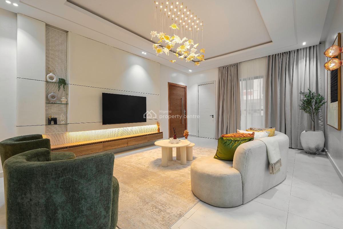 Luxurious 3 Bedroom Apartment with a Bq in an Estate with Pool and Gym, Atlantis Estate, Ologolo, Lekki, Lagos, Flat / Apartment for Rent