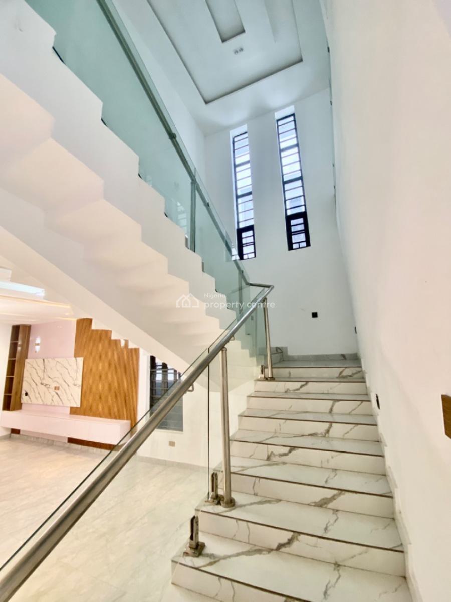 Contemporary 5-bedroom Fully Detached Duplex with Bq, Osapa, Lekki, Lagos, House for Sale