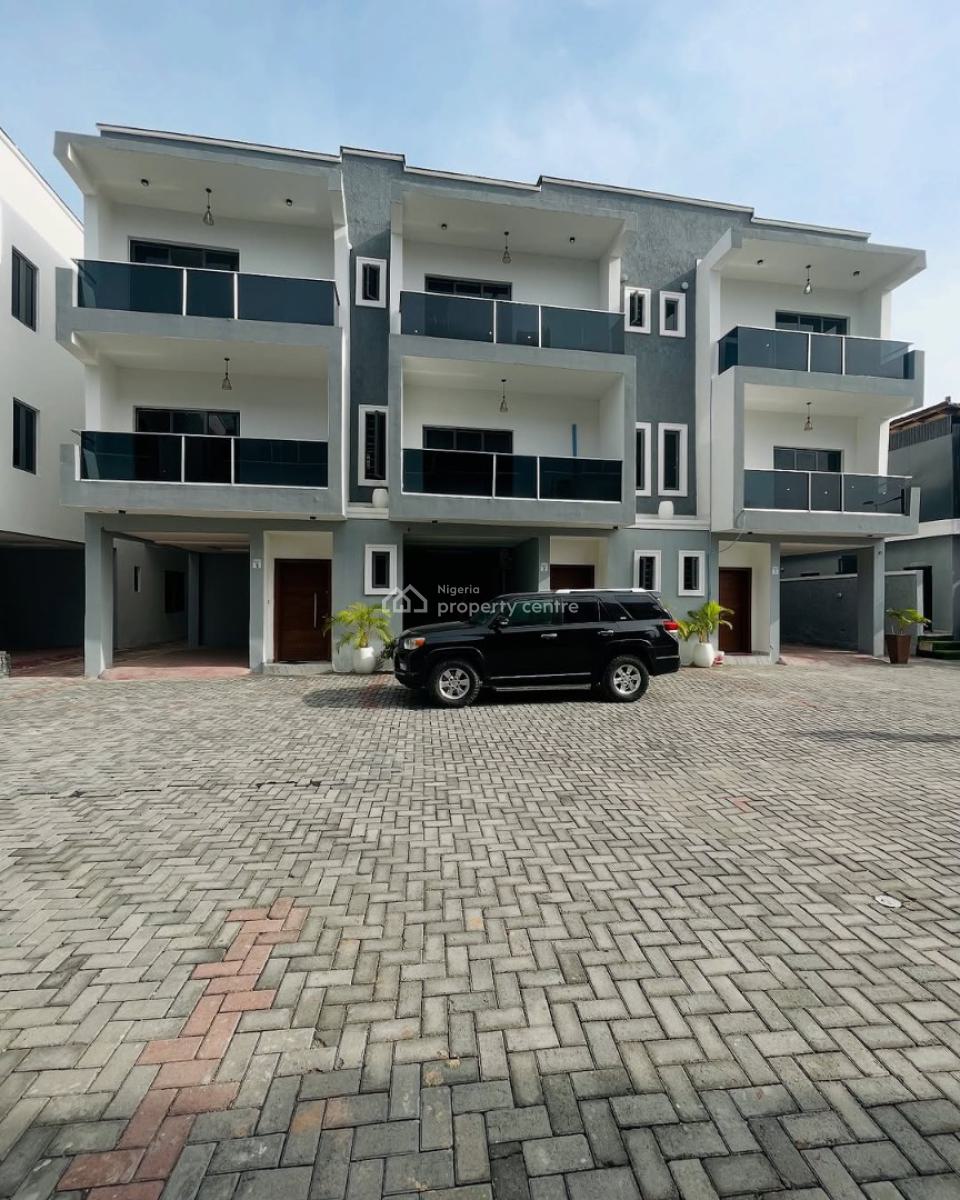 4 Bedroom Terrace Duplex in a Serviced Estate, 4 Bedroom Terrace Duplex for Rent, Ikate, Lekki, Lagos, Terraced Duplex for Rent