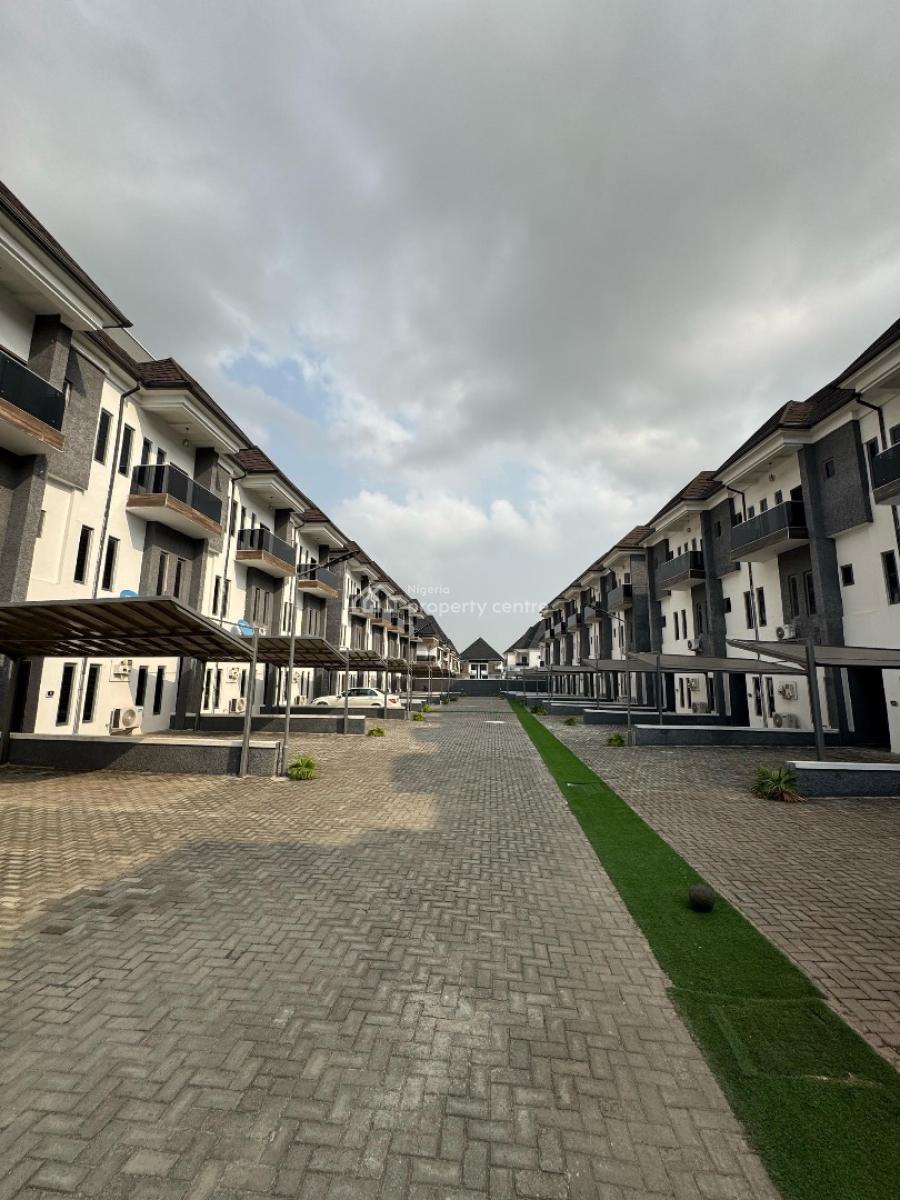 Fully Furnished 4-bedroom Terrace Duplex with Bq in a Prime Location, Chevron, Lekki, Lagos, Terraced Duplex for Sale