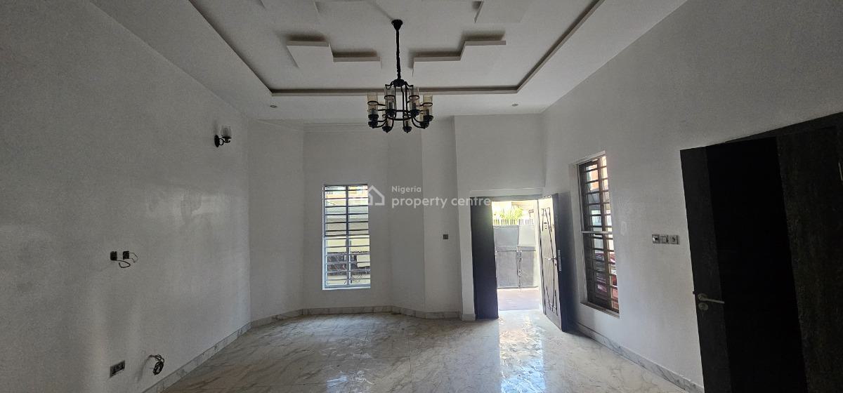 Nicely Finished 4 Bedrooms Semi-detached House with Bq, Inside an Estate at Chevron Drive Alternative, Lekki, Lagos, Semi-detached Duplex for Rent