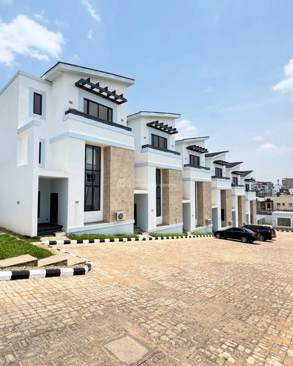 Exquisite 4bedroom Terrace Duplex with a Bq, Guzape District, Abuja, Terraced Duplex for Rent
