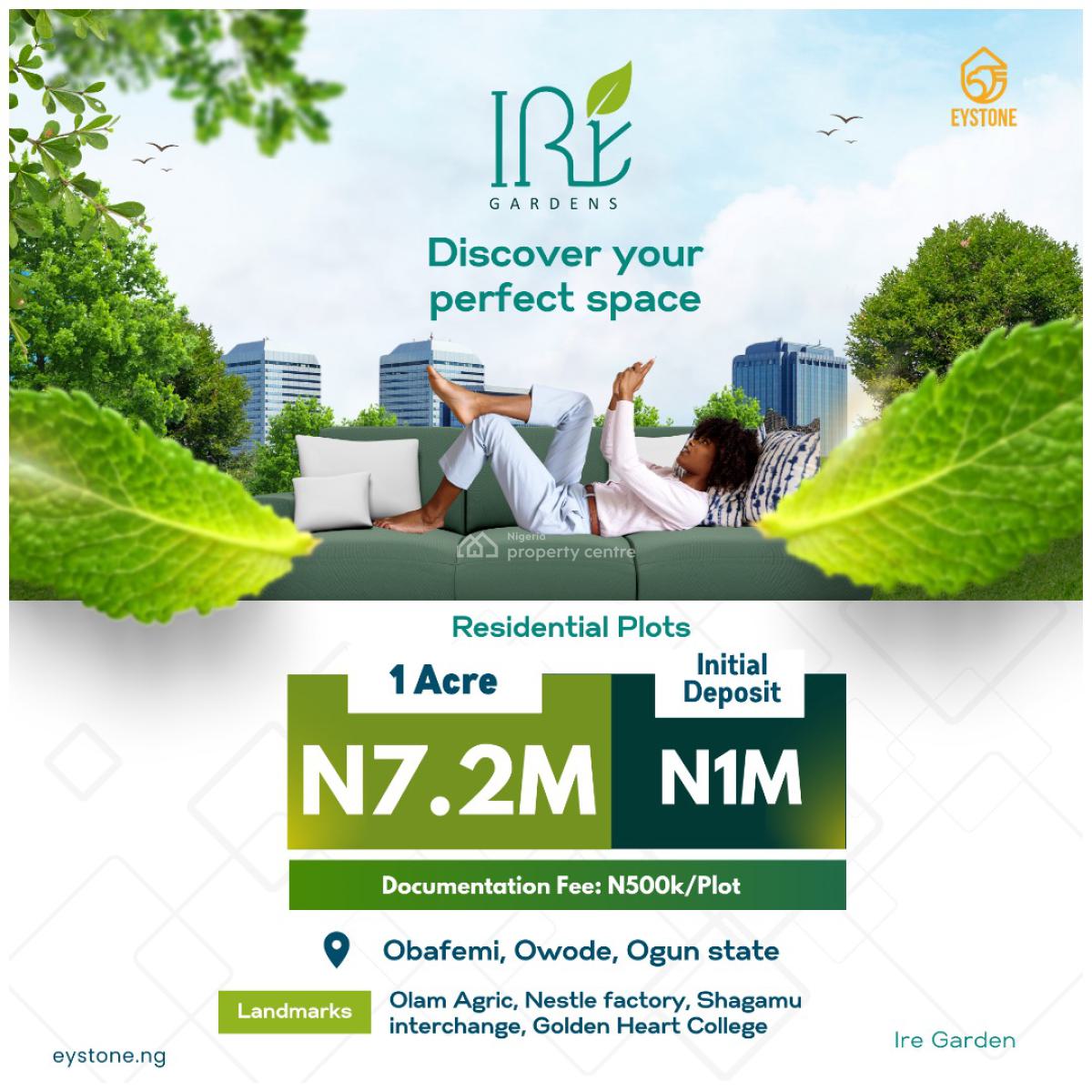Affordable Luxury Awaits, Ire Gardens, Obafemi Owode, Ogun, Mixed-use Land for Sale