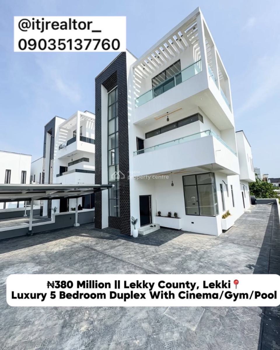 Luxury 5 Bedroom Detached Duplex with Cinema, Ikota, Ikota, Lekki, Lagos, Detached Duplex for Sale