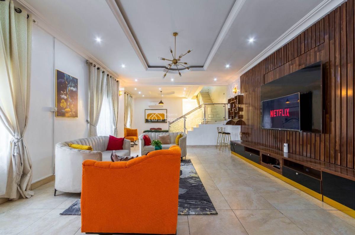 Luxury 4bedrooms Self Compound with Snookers and Other Great Amenities, Ikate, Ikate, Lekki, Lagos, Flat / Apartment Short Let