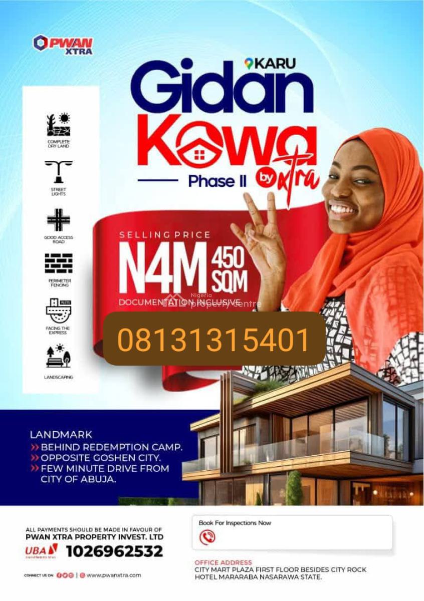 Plots of Affordable Lands with R of O, Behind Redemption Camp, Karu, Nasarawa, Mixed-use Land for Sale