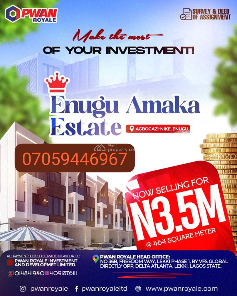 Plots of Affordable Land, Agbogazi Nike, Enugu, Enugu, Mixed-use Land for Sale