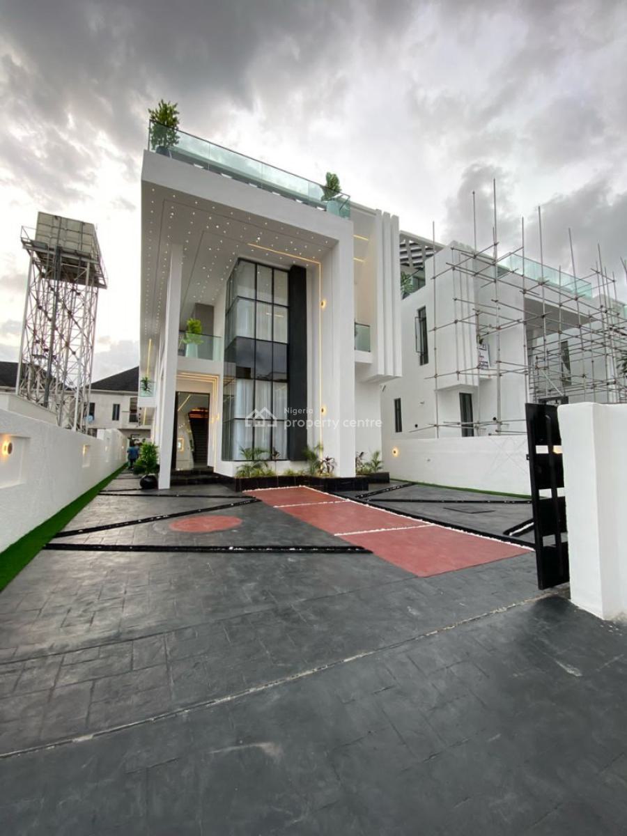 5 Bedrooms Fully-detached Duplex with Bq, Cinema & Gym Etc, Chevron, Lekki, Lagos, Detached Duplex for Sale