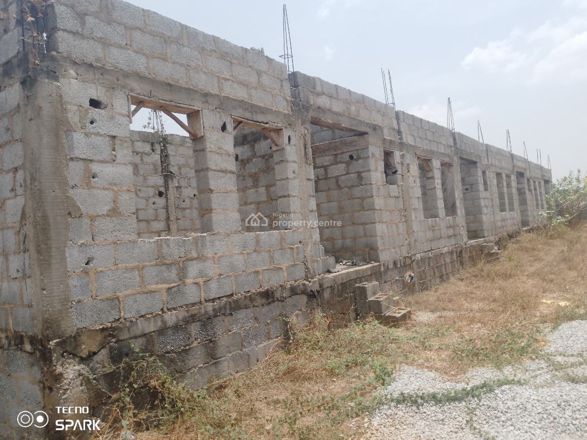 an Uncompleted Building of 4 Units of 4 Bedrooms Terrace Duplex, Off Jedo Estate Road, Sabon Lugbe, Lugbe District, Abuja, Terraced Duplex for Sale