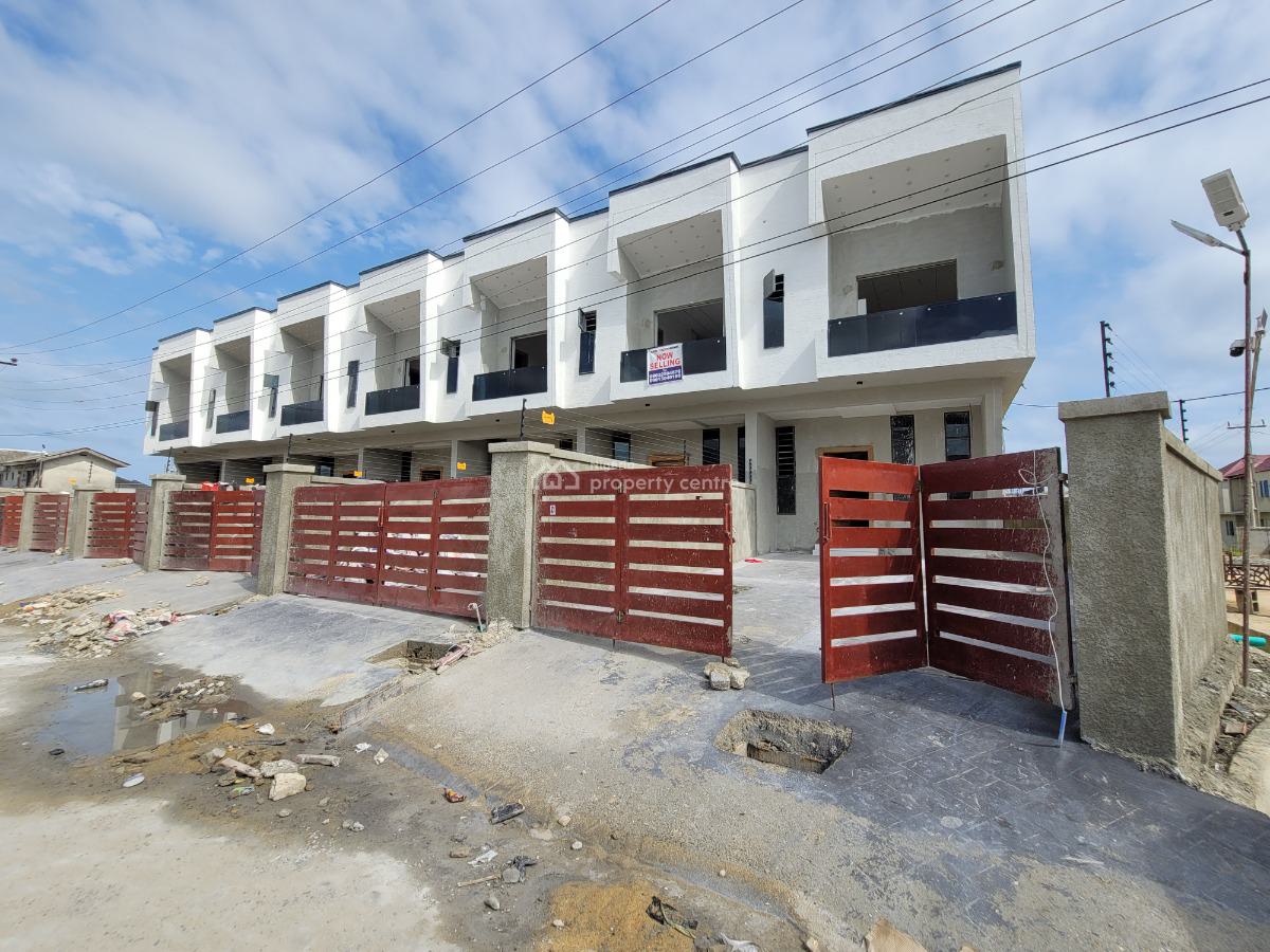 Strategically Located 4 Bedroom Terrace Duplex (self Compound), Ikota, Lekki, Lagos, Terraced Duplex for Sale