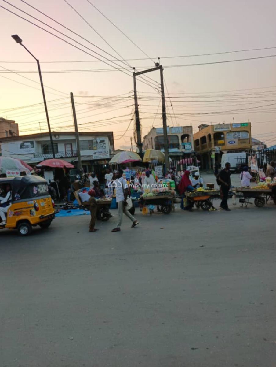 Land (2,600sqm) Almost an Acre (5 Plots) (for All Purposes), @ Main Ogba Bus Bus Stop, Ogba-ikeja, Ogba, Ikeja, Lagos, Commercial Land for Sale