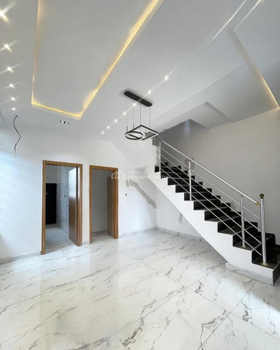 4-bed Terrace House in a Highly Secured and Exquisite Estate, Ikota, Lekki, Lagos, Terraced Duplex for Rent