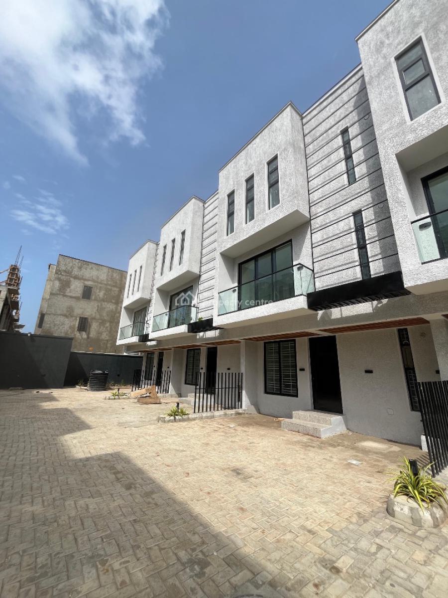 Lovely 4 Bedroom Terraced  Duplex in a Well Secured Estate., with Spacious Rooms, Jacuzzi and a Secured Estate, Ikate, Lekki, Lagos, Terraced Duplex for Sale
