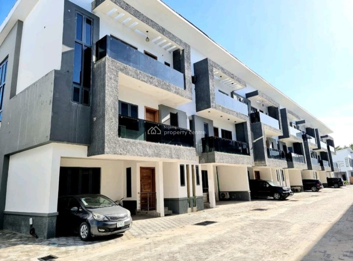 Serviced with 24/7 Power Supply 4 Bedroom En-suite Terraced Duplex Wit, Ikate, Lekki, Lagos, Terraced Duplex for Rent