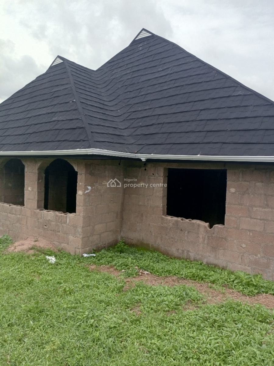 an Uncompleted 3 Bedroom Bungalow with a Room & Palour Self Contain, Masopa, Oluwo, Egbeda, Oyo, Block of Flats for Sale