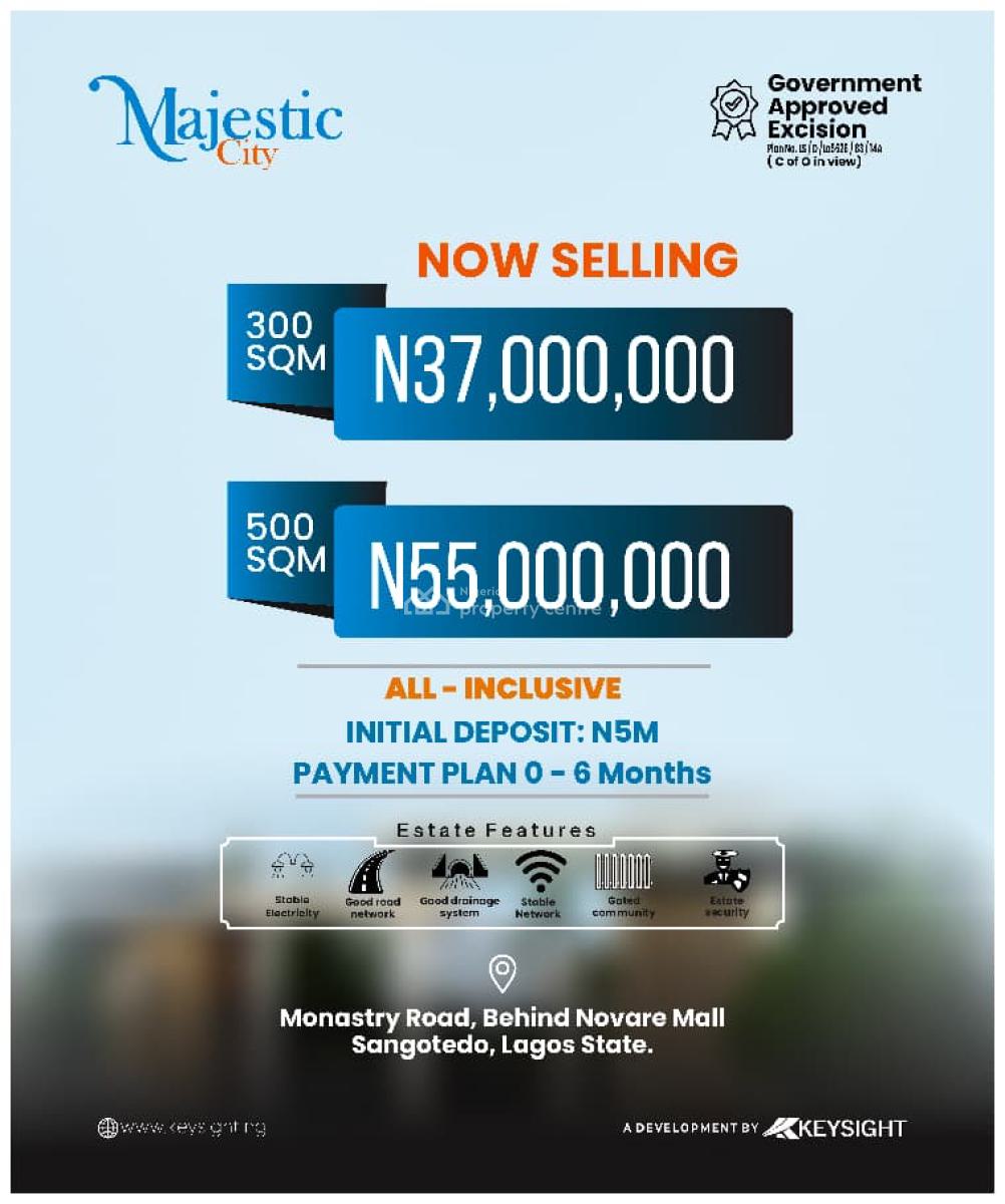 Land, Monastery Road, Behind Novare Shoprite, Sangotedo, Ajah, Lagos, Residential Land for Sale