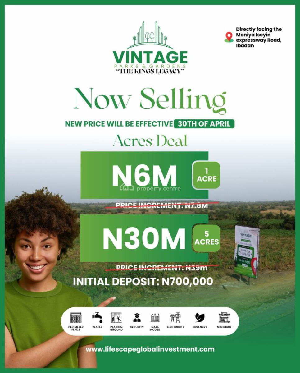 Smart Investment Opportunity in Ibadan Residential and Commercial, Directly Facing The Moniya-iseyin Expressway, Ibadan, Ibadan, Oyo, Mixed-use Land for Sale