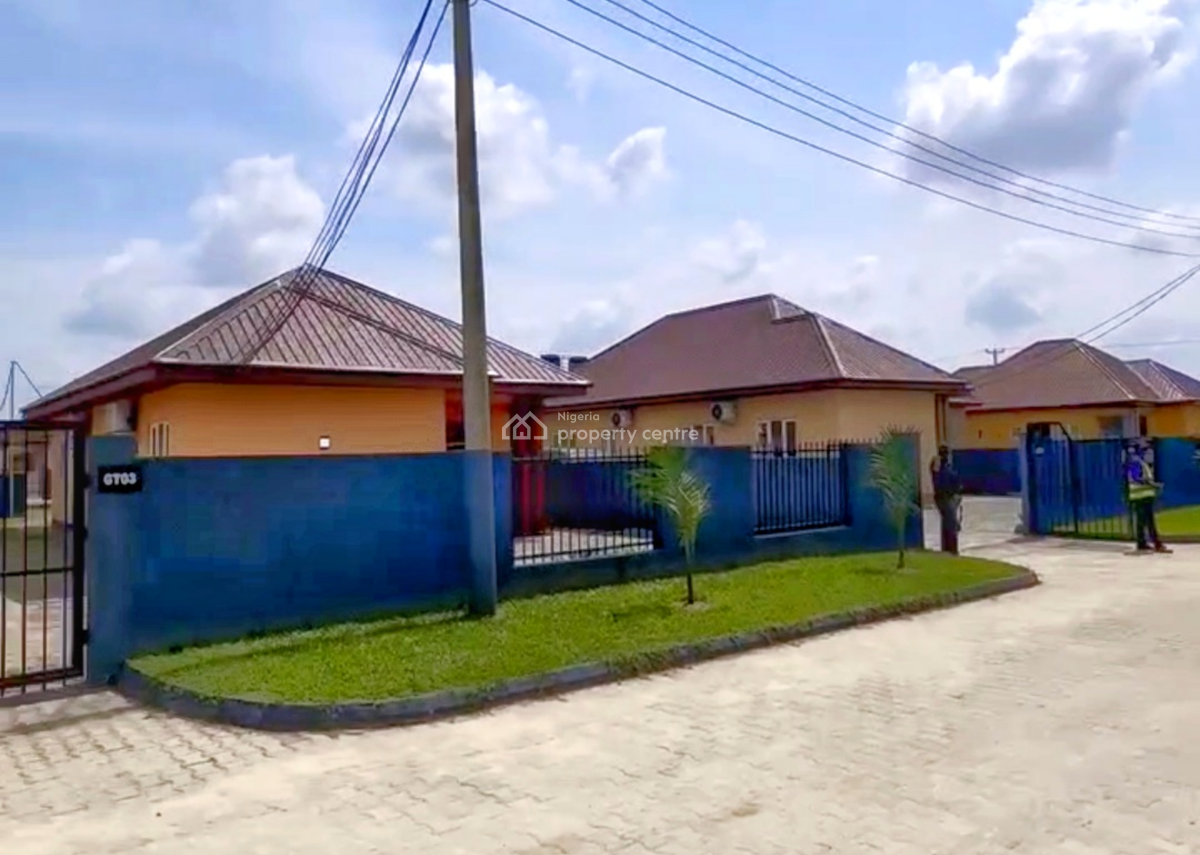 Carcass 3 Bedroom Bungalow in a Secure Estate with a 1 Year Payment, Off Obirikwere Road Close to Opm Headquarters, Port Harcourt, Rivers, Detached Bungalow for Sale