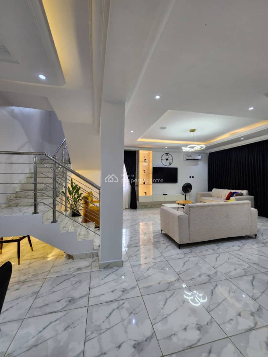 Semi Furnished 3 Bedroom Terrace Duplex House, Platinum Way, Ikate, Lekki, Lagos, Terraced Duplex for Rent