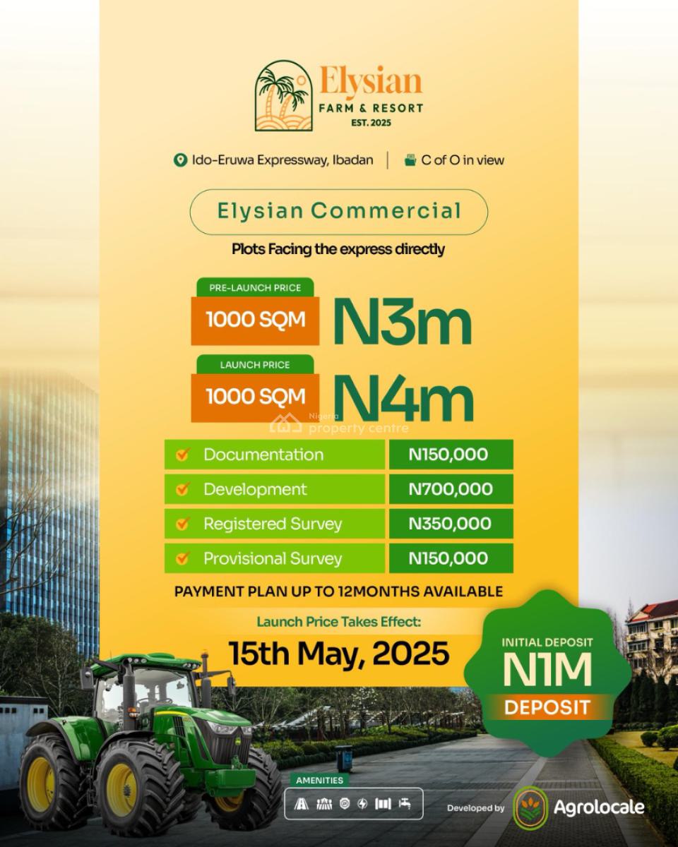Own Commercial Plots of Land Facing The Expressway, Save 1 Million Naira When You Key in with a Deposit Today,, Ibadan, Oyo, Commercial Land for Sale