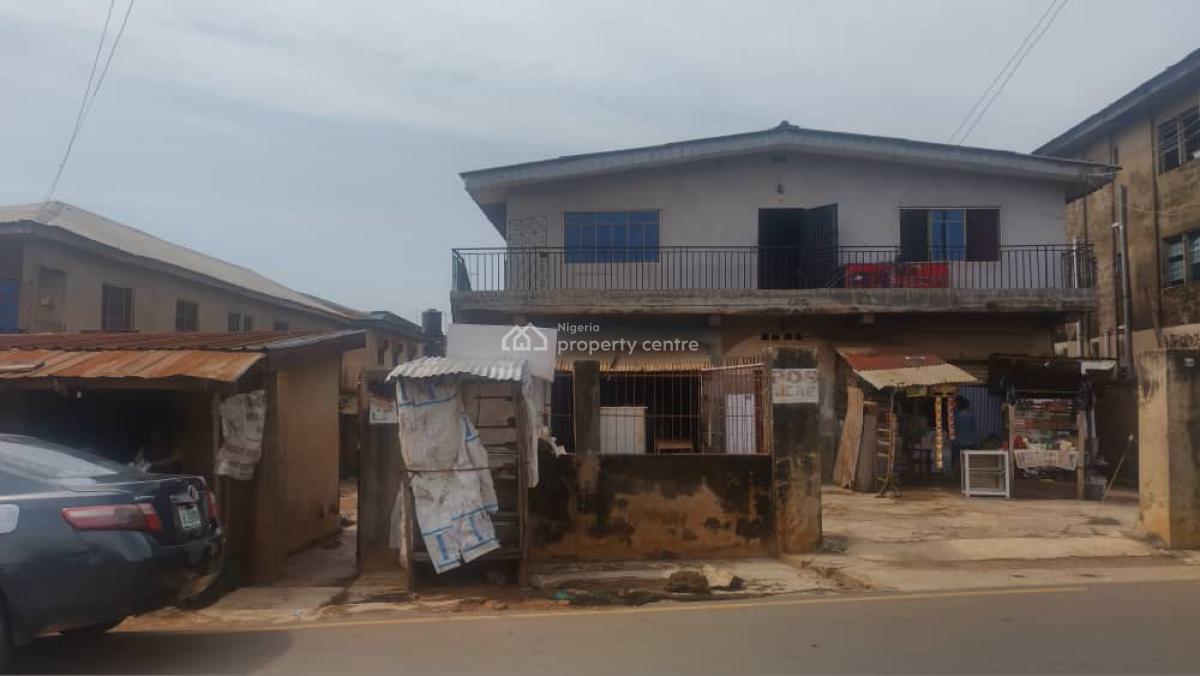 Strategic Two Storey Building for Commercial Purposes, House 10, Monatan Road, Iyana Church, Eleha Bus Stop, Ibadan, Oyo, Commercial Property for Sale