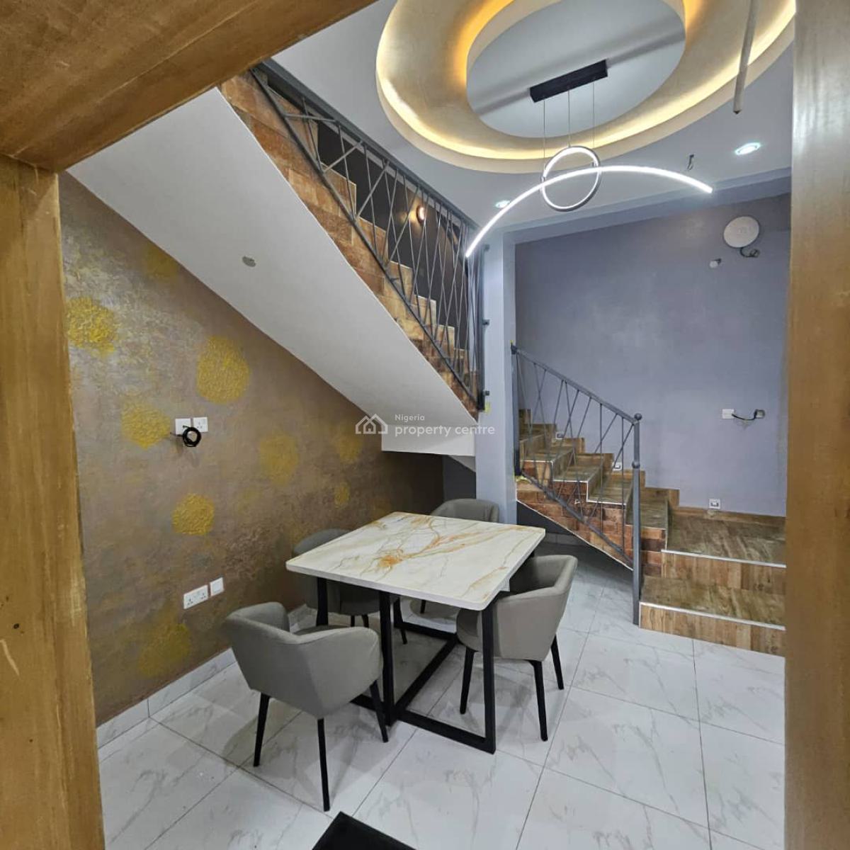 Relatively New & Standard 4 Units of 4 Bedroom Furnished Duplexes, Gra Phase 2, Magodo, Lagos, Terraced Duplex for Rent