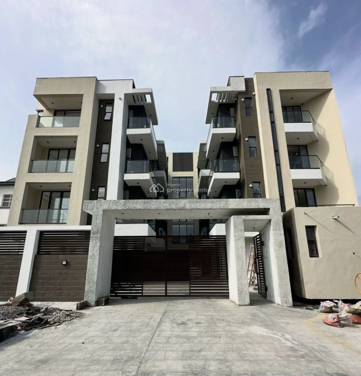 Newly Buily  3 Bedroom Apartments with Gym, Swimming Pool & Bq., Lekki Phase 1, Lekki, Lagos, Block of Flats for Sale