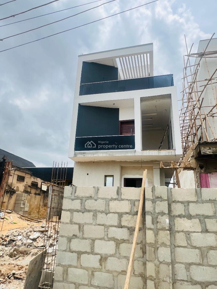 Magnificent Built 4 Bedroom Fully Detached Plus Cinema, Pool & Bq, Gbagada, Lagos, Detached Duplex for Sale