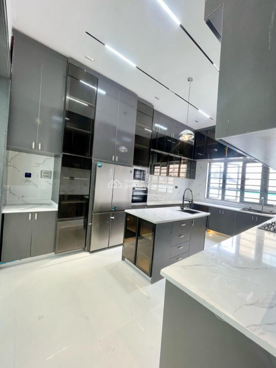 Exquisitely Carved 5 Bedroom Smart Home with Bq and Pool, Idado, Lekki, Lagos, Detached Duplex for Sale