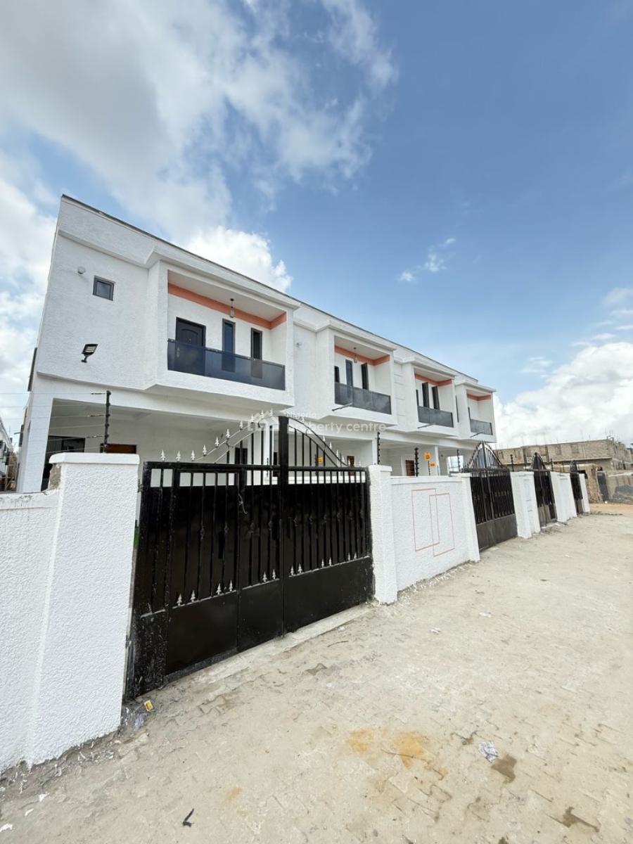 3 Bedroom Terrace Duplex with a Bq (self Own Compound) in a Service Es, Ajah, Lekki, Lagos, Terraced Duplex for Sale