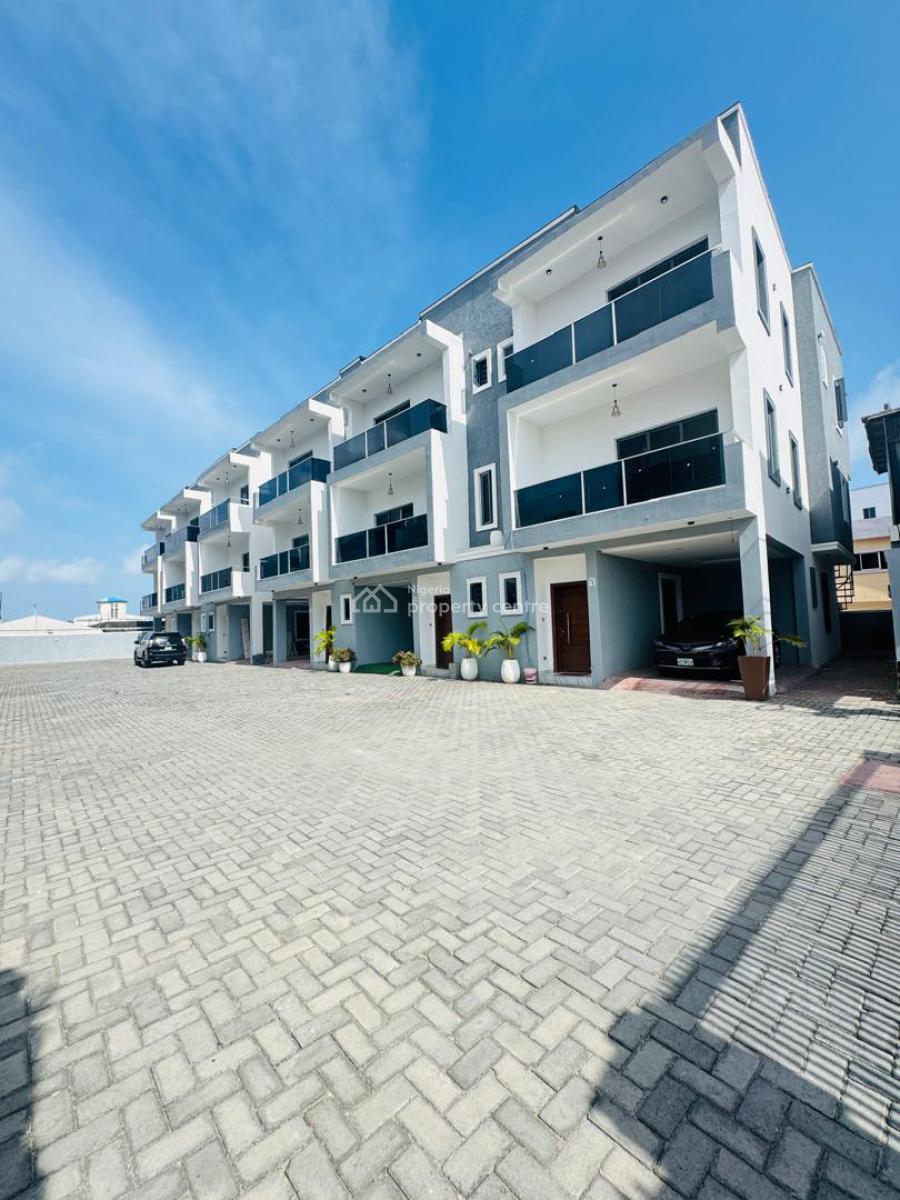 Spacious and Nicely 4 Bedroom Terrace Duplex with a Bq, Ilasan, Lekki, Lagos, Terraced Duplex for Rent