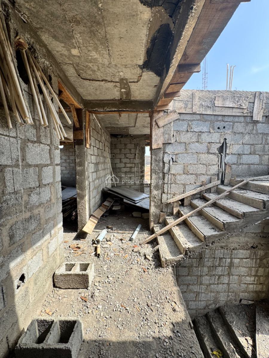 Carcass 4 Bedrooms Fully Detached Duplex with Bq, By Nizamiye Hospital, Idu Industrial, Abuja, Detached Duplex for Sale