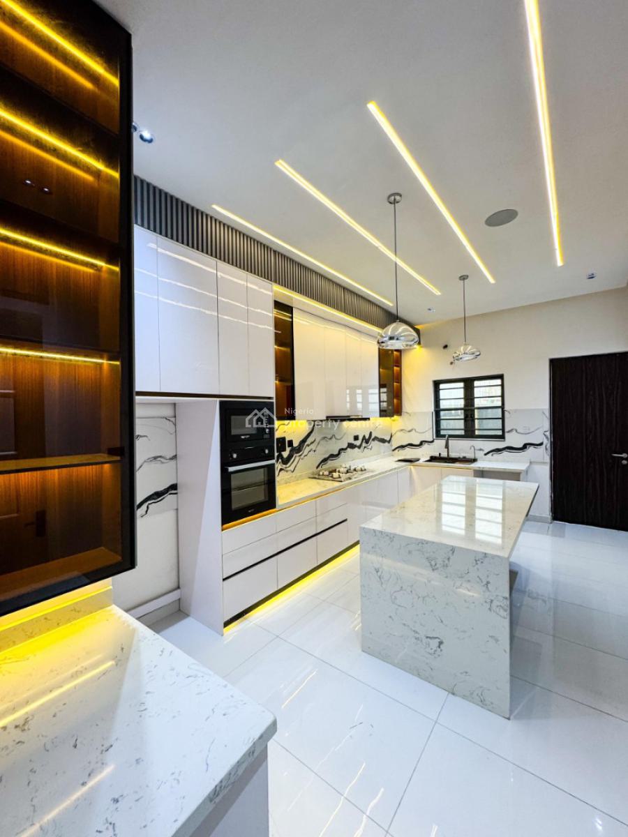 Contemporary 5 Bedroom Fully Detached Smart Home with Bq, Ajah, Lagos, Detached Duplex for Sale