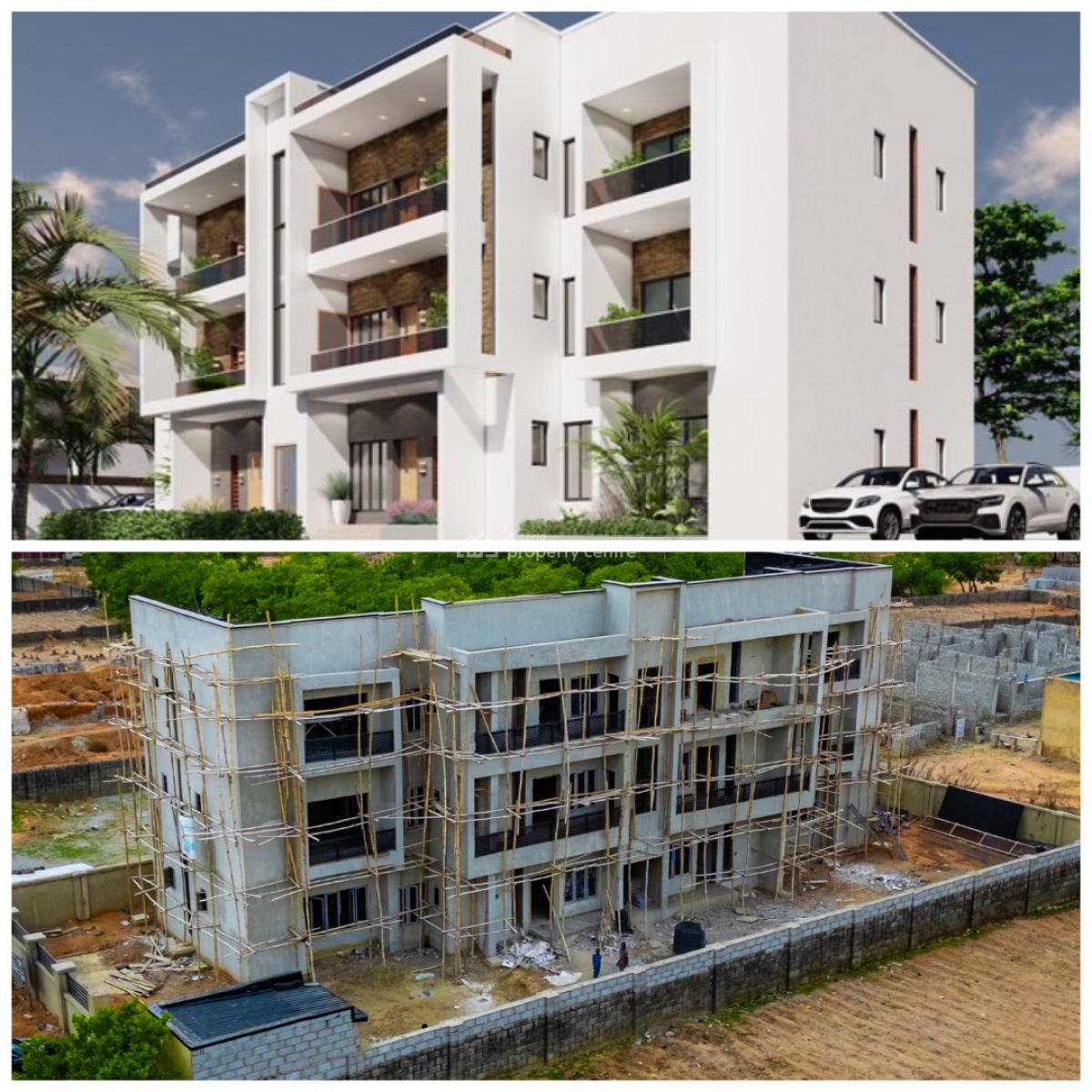 6 Units of 3 Bedroom Apartment, By Dakibiyu, Wuye, Abuja, Block of Flats for Sale