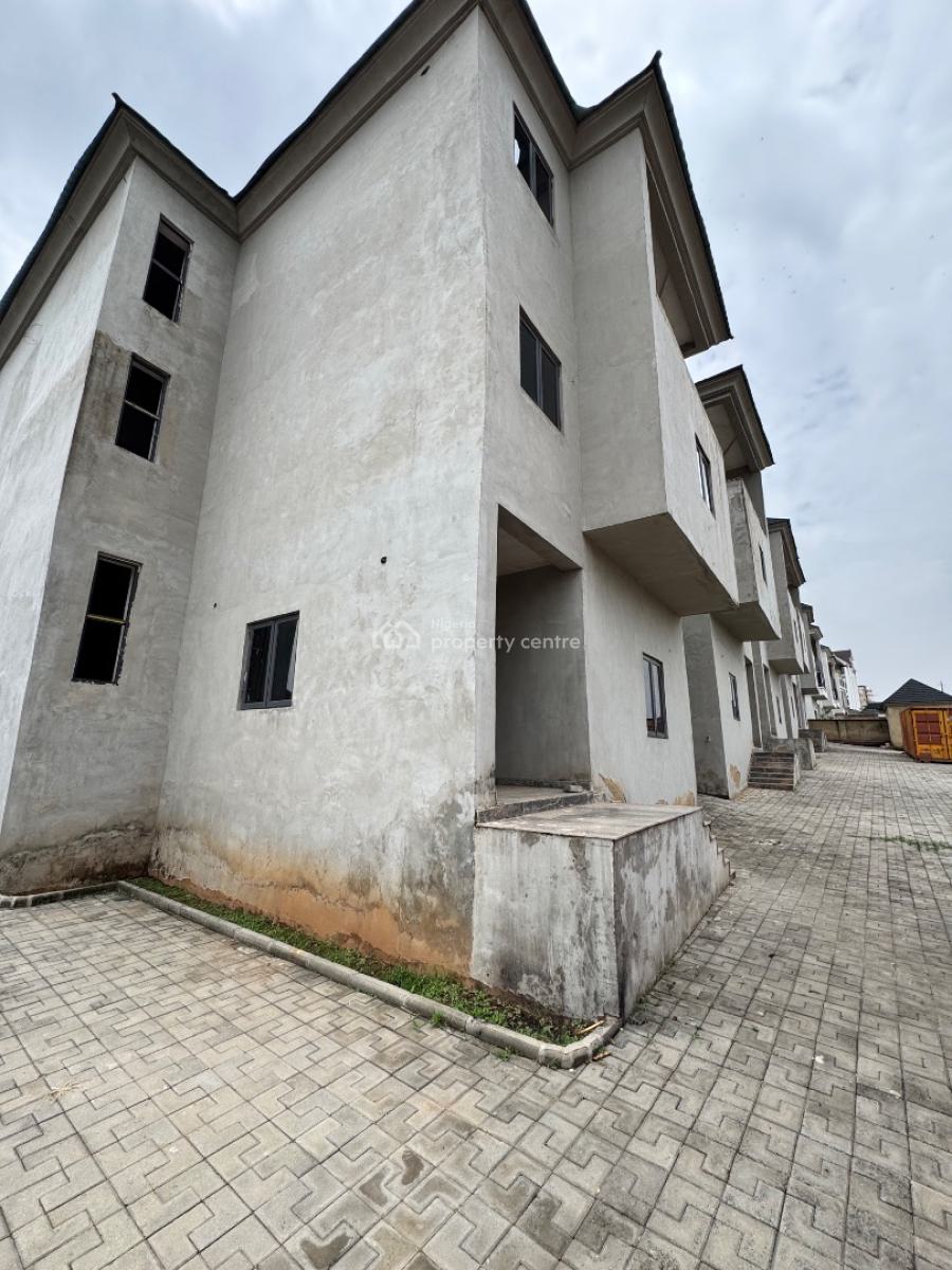 Advanced Semi Finished 4beds Duplex with Boys Quarters, Near Sunrise Estate By Aya Roundabout, Asokoro District, Abuja, Detached Duplex for Sale
