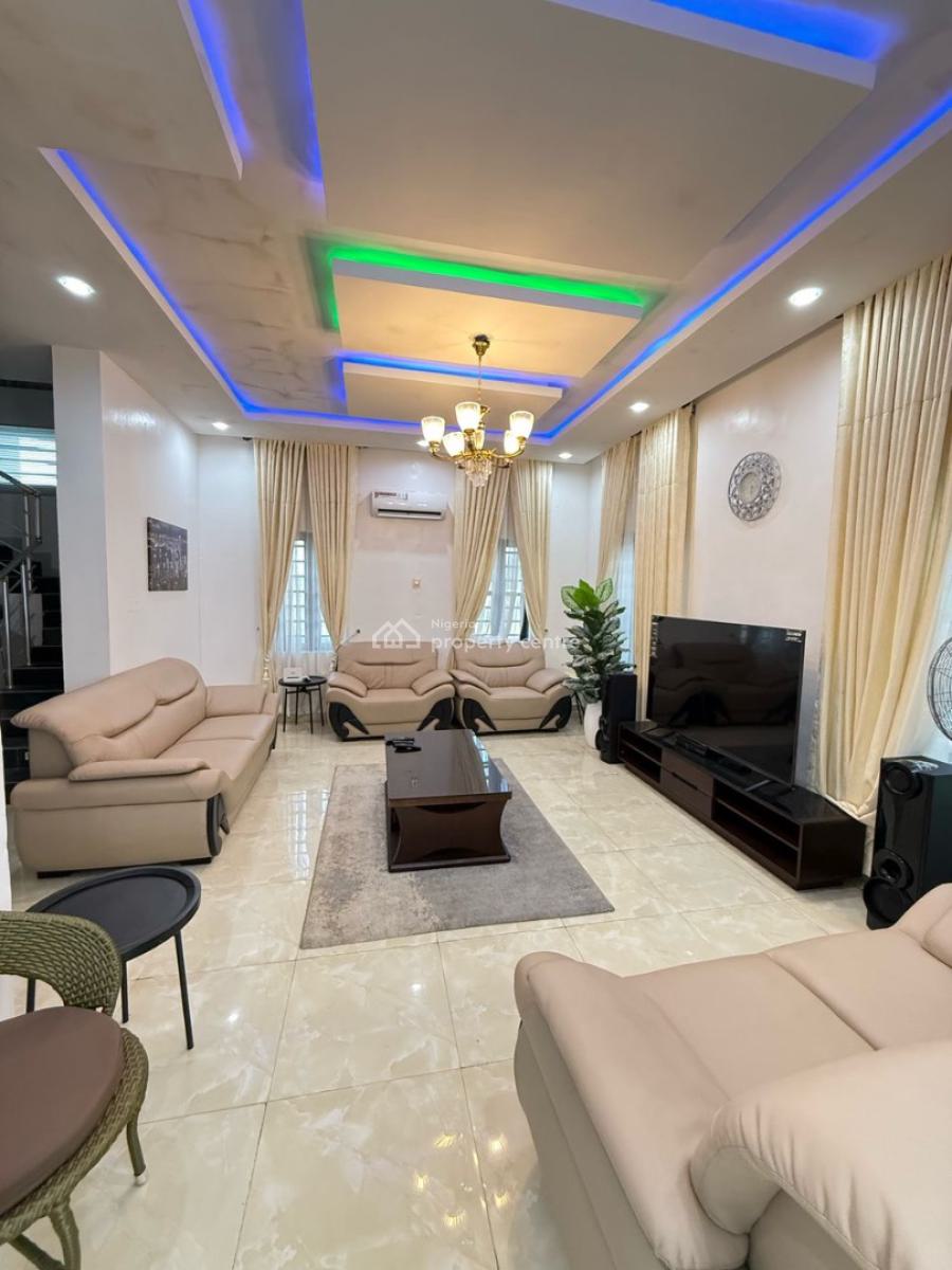 Furnished 4 Bedrooms Fully Detached Duplex with Bq, Ajah Lagos, Ajah, Lagos, Detached Duplex for Rent