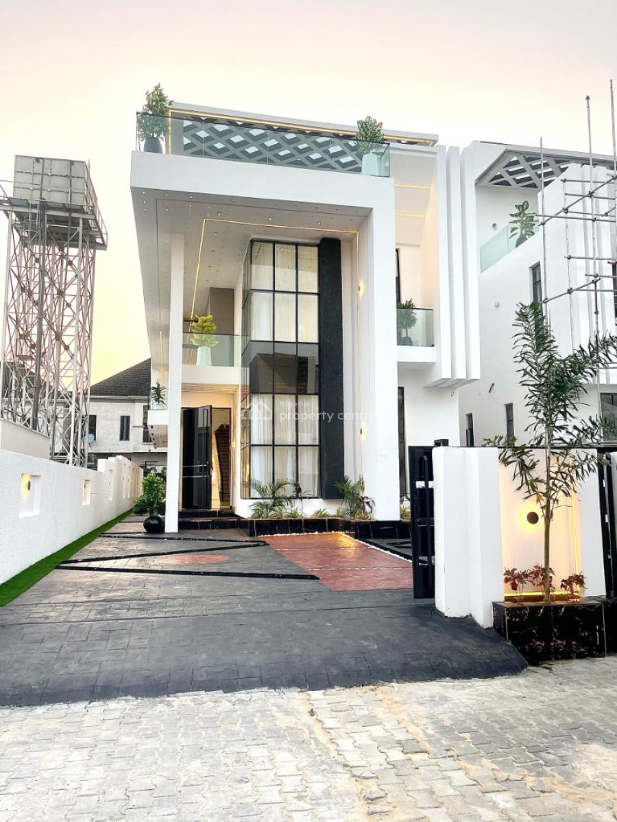Fantastically Perched Luxury 5 Bedroom Smart Home with Cinema, Pool, 📍chevron, Lekki, Lekki, Lagos, Detached Duplex for Sale