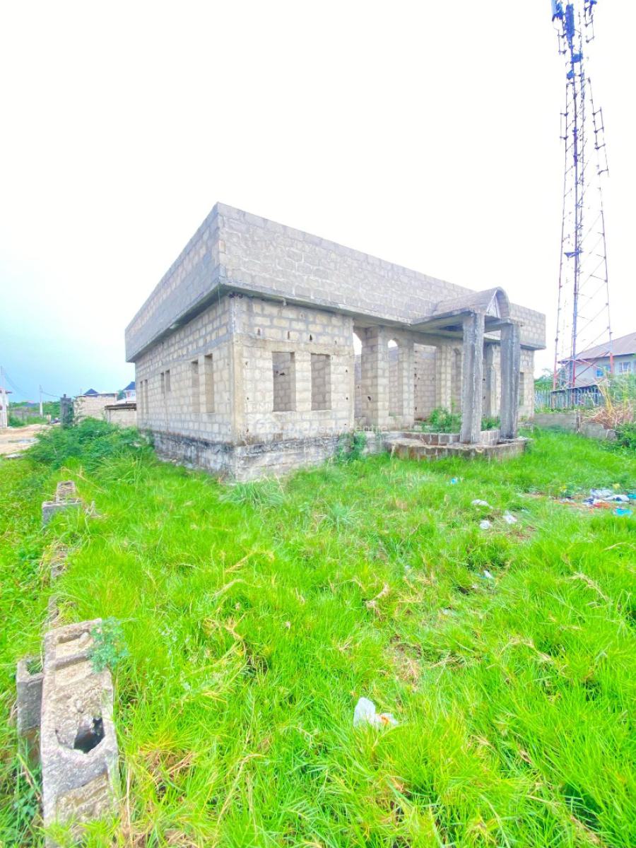Uncompłeted 4bedroom Bungalow on 325sqm Cornerpiece Land at Royal Palm, Royal Plamwill Estate Badore, Badore, Ajah, Lagos, Detached Bungalow for Sale