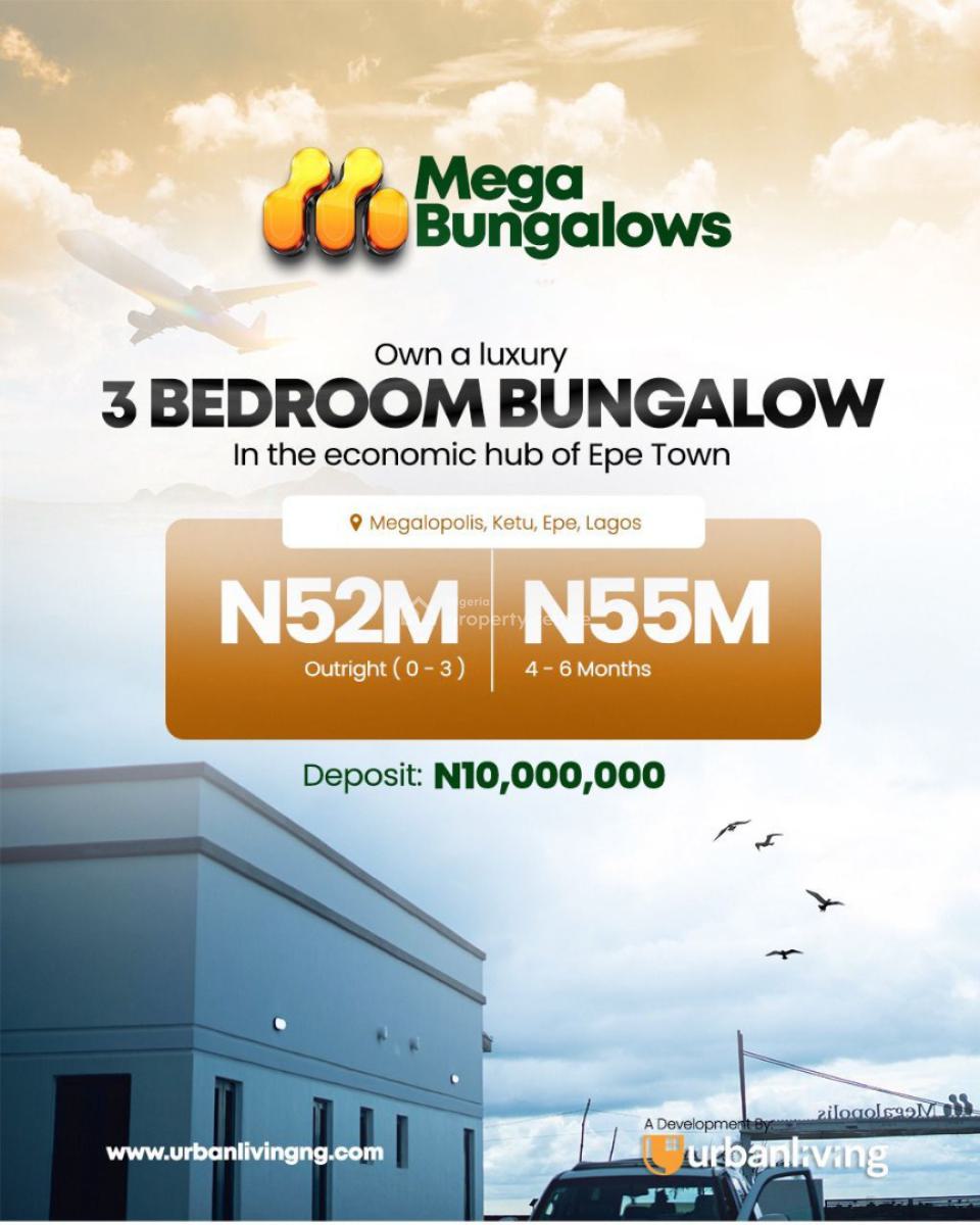 Mega Bungalows, Megalopolis Estate / Mega Bungalows, Epe, Lagos, Terraced Bungalow for Sale