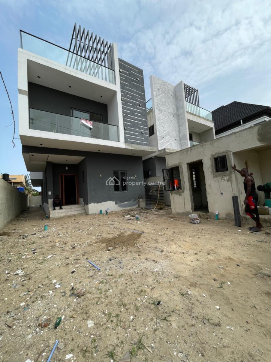 Spacious Automated 5 Bedroom Fully Detached with Bq, Ikota, Lekki, Lagos, Detached Duplex for Sale