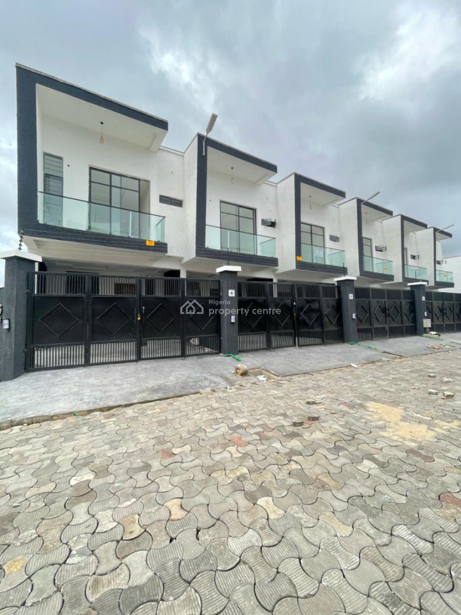 Self Compound Newly Built Contemporary 3 Bedroom Terraced Duplex, Ikota, Lekki, Lagos, Terraced Duplex for Sale