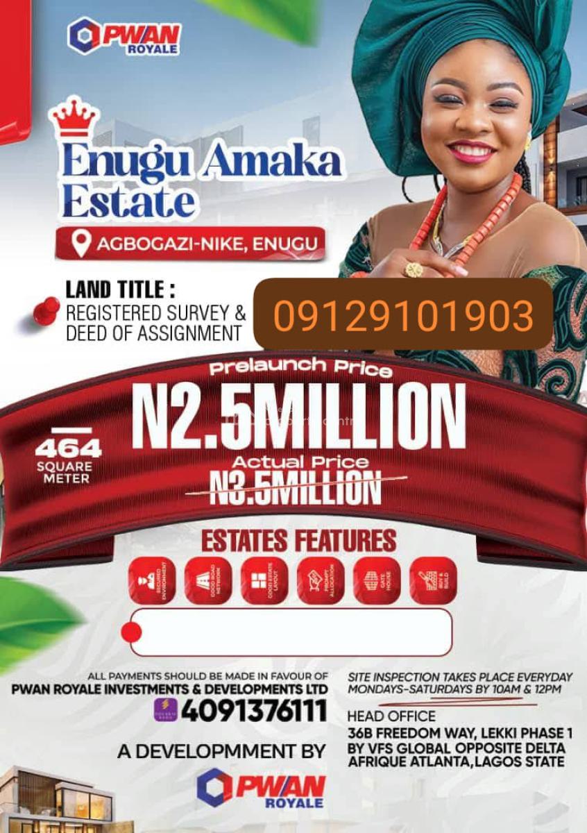 Plots of Affordable Land, Agbogazi Nike, Enugu, Enugu, Mixed-use Land for Sale