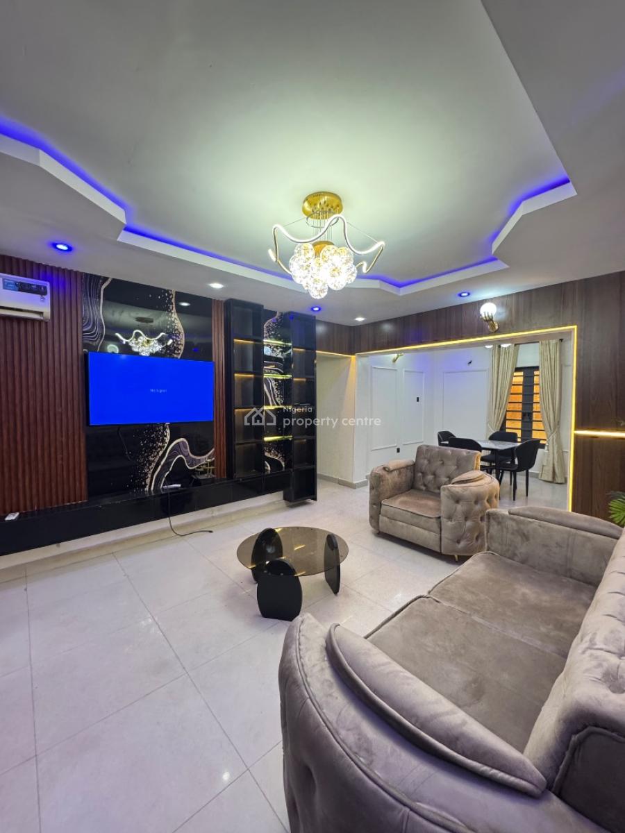 Fully Furnished 2 Bedroom Apartment with Balcony, Agungi, Lekki, Lagos, Flat / Apartment for Rent