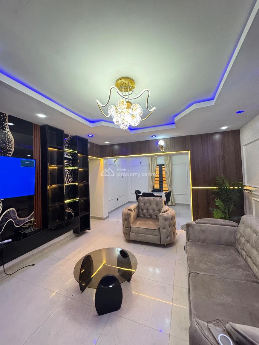 Fully Furnished 2 Bedroom Apartment with Balcony, Agungi, Lekki, Lagos, Flat / Apartment for Rent