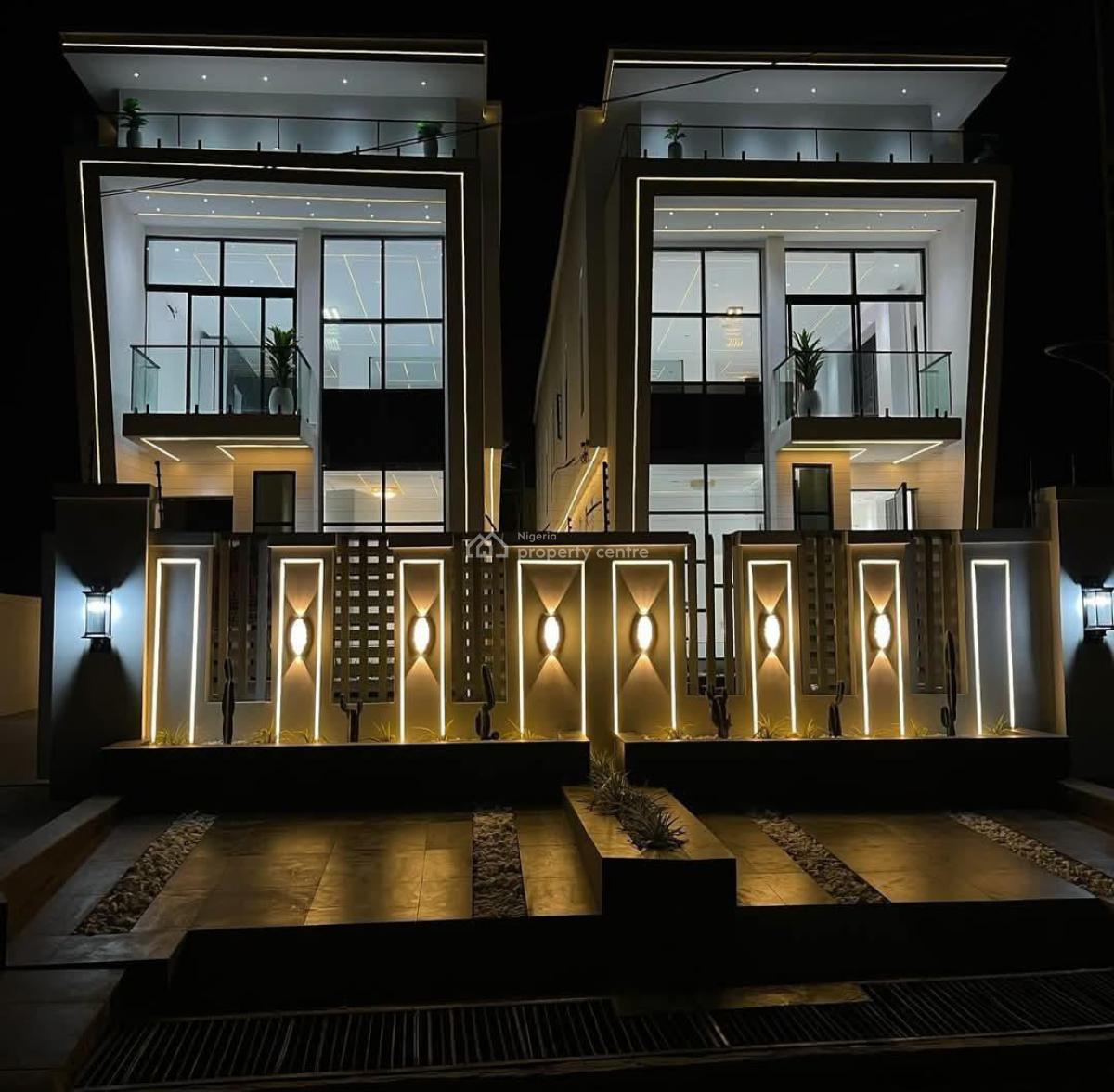 5 Bedroom Fully Detached Duplex with Bq, Swimming Pool, Chevron, Lekki, Lagos, Detached Duplex for Sale