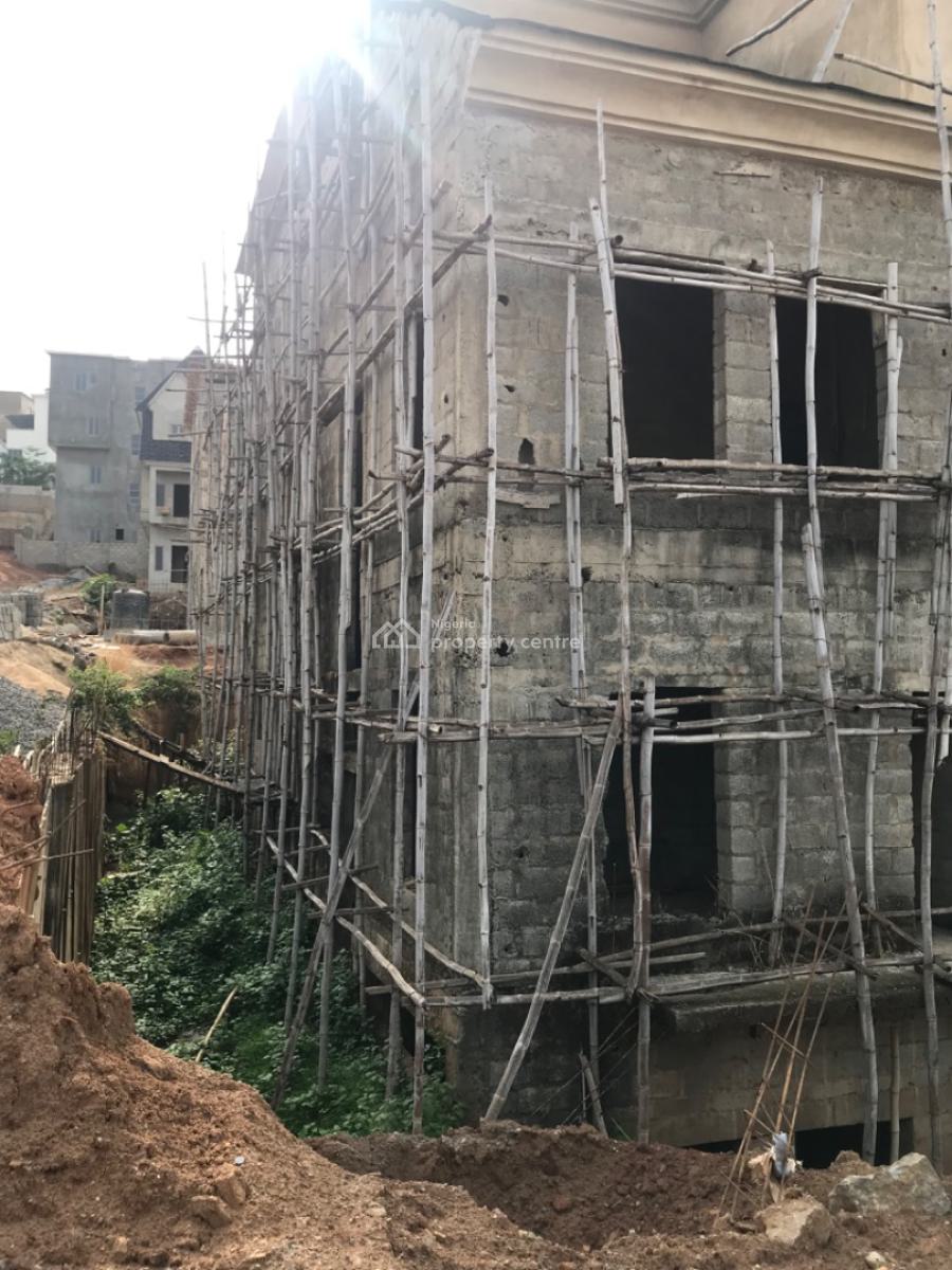 Detached Mansion of 9bedrooms Duplex Carcass Consisting of 9bedrms, By Coza, Guzape District, Abuja, Detached Duplex for Sale