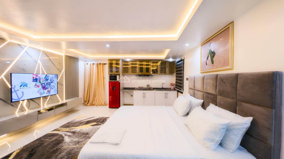 Ocean  View Beautifully Furnished 2/3bedroom Apartment with Sea Vie, Victoria Island (vi), Lagos, Flat / Apartment Short Let